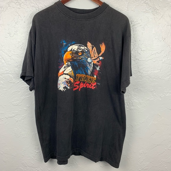 Vintage Other - Men’s Vintage motorcycle tee eagle free spirit XL